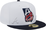 Men's Atlanta Braves New Era Navy State View E1 59FIFTY Fitted Hat