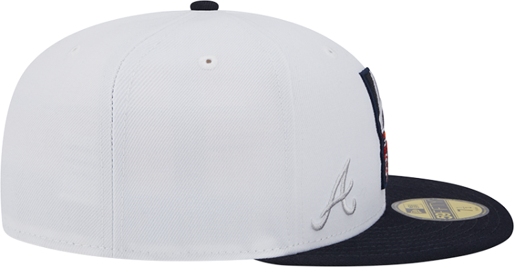 Men's Atlanta Braves New Era Navy State View E1 59FIFTY Fitted Hat image 5