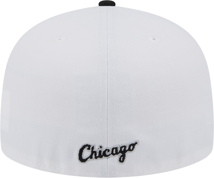 Men's Chicago White Sox New Era White/Black State view E1 59FIFTY Fitted Hat