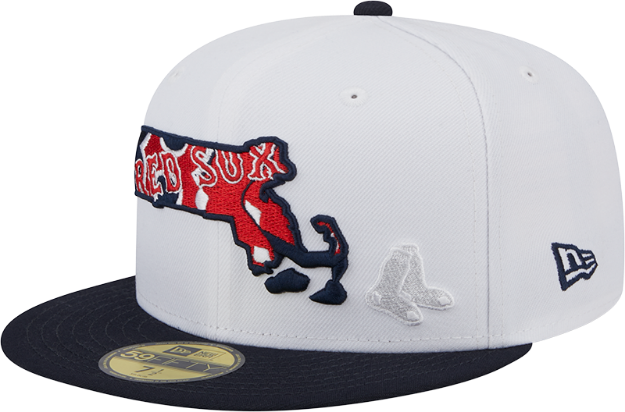 Picture of Men's Boston Red Sox New Era State view E1 59FIFTY Fitted Hat