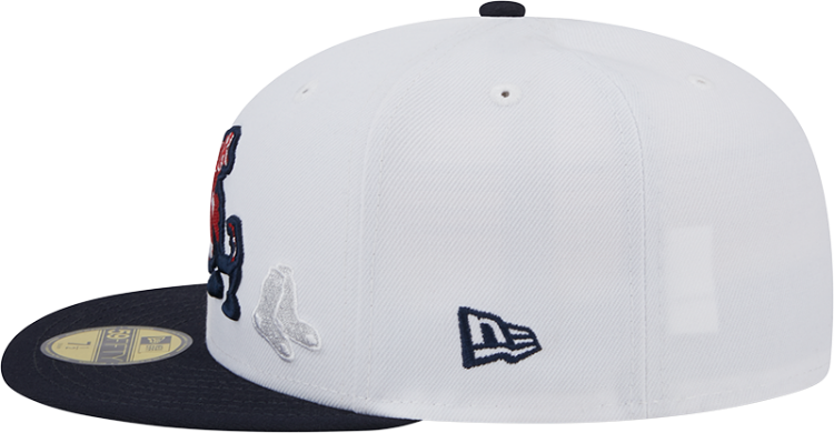 Men's Boston Red Sox New Era State view E1 59FIFTY Fitted Hat detail view