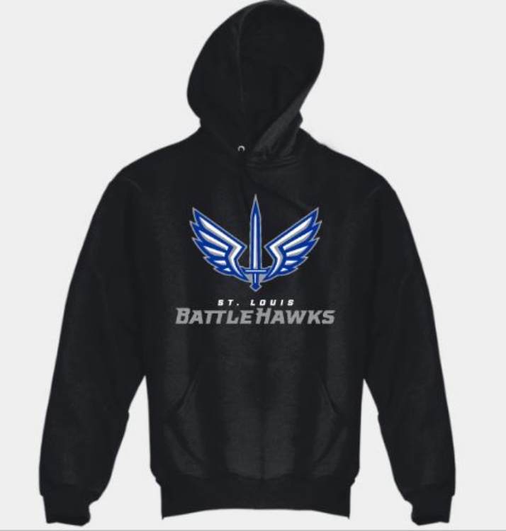 St. Louis Battlehawks XFL Adult Heavy Blend™ 8 oz., 50/50 Hooded Sweatshirt front view