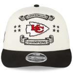 Kansas City Chiefs New Era Super Bowl LVII Champions Locker Room 9FIFTY Low Profile Snapback Hat - Cream