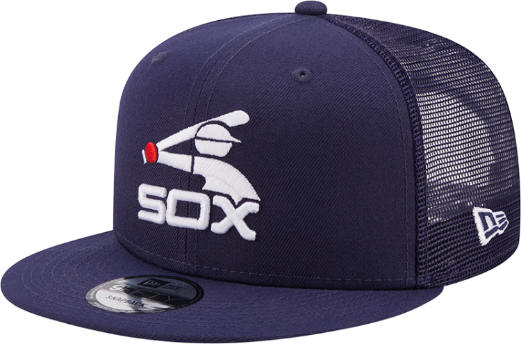 New Era Chicago White Sox Classic Trucker MLB 9Fifty Snapback Baseball Cap Hat side view