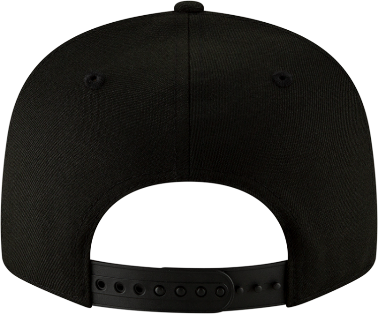 Men's Philadelphia Eagles New Era Black Black On Black 9FIFTY Adjustable Hat