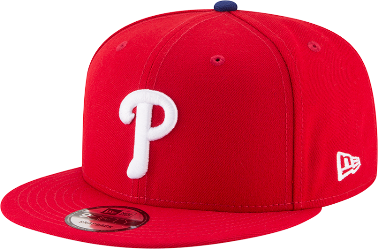 New Era Philadelphia Phillies Red Snapback Hat Official MLB Basic Scarlet Cap