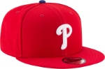 New Era Philadelphia Phillies Red Snapback Hat Official MLB Basic Scarlet Cap