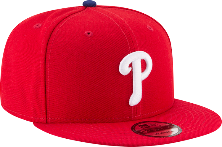 New Era Philadelphia Phillies Red Snapback Hat Official MLB Basic Scarlet Cap