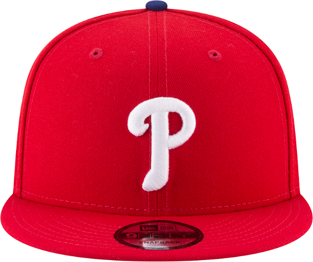 New Era Philadelphia Phillies Red Snapback Hat Official MLB Basic Scarlet Cap