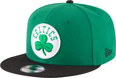 Boston Celtics New Era NBA 9Fifty 2Tone Green/Black Snapback Cap  front view