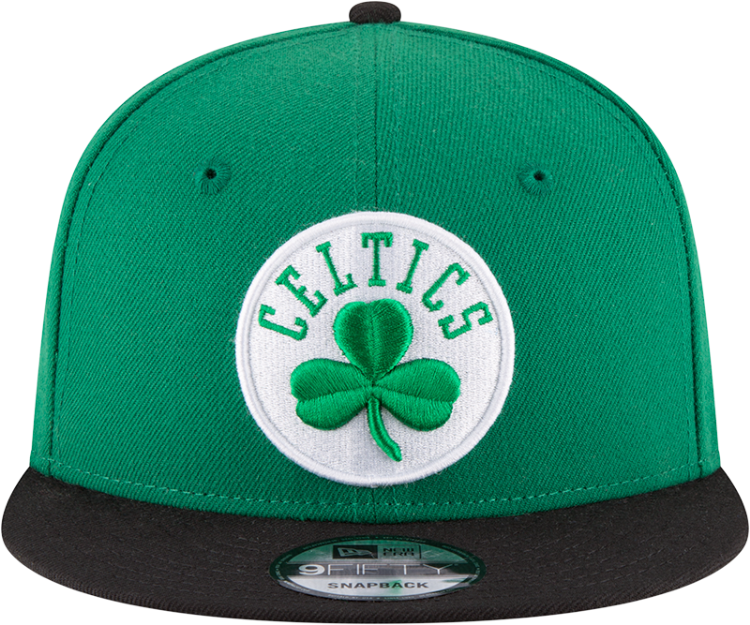 Boston Celtics New Era NBA 9Fifty 2Tone Green/Black Snapback Cap  side view
