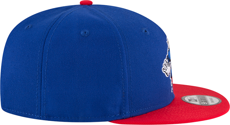 Men's Philadelphia 76ers New Era Royal/Red Official Team Color 2Tone 950 Snapback Hat image 6