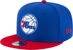 Men's Philadelphia Youth 76ers New Era Royal/Red Official Team Color 2Tone 950 Snapback Hat