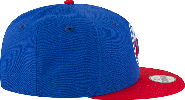 Men's Philadelphia Youth 76ers New Era Royal/Red Official Team Color 2Tone 950 Snapback Hat image 6