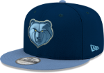 Youth New Era Navy/Light Blue Memphis Grizzlies Two-Tone 9FIFTY Snapback Adjustable Hat