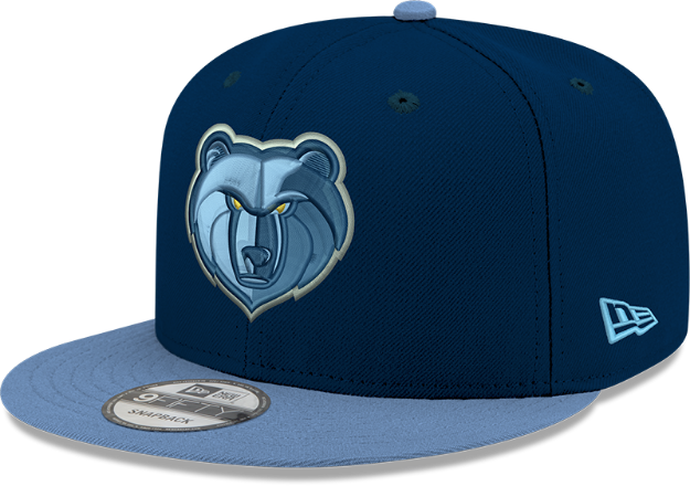 Youth New Era Navy/Light Blue Memphis Grizzlies Two-Tone 9FIFTY Snapback Adjustable Hat