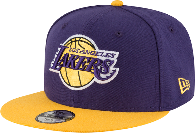 Youth New Era Purple/Gold Los Angeles Lakers Two-Tone 9FIFTY Snapback Adjustable Hat