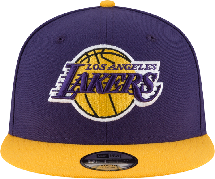 Youth New Era Purple/Gold Los Angeles Lakers Two-Tone 9FIFTY Snapback Adjustable Hat