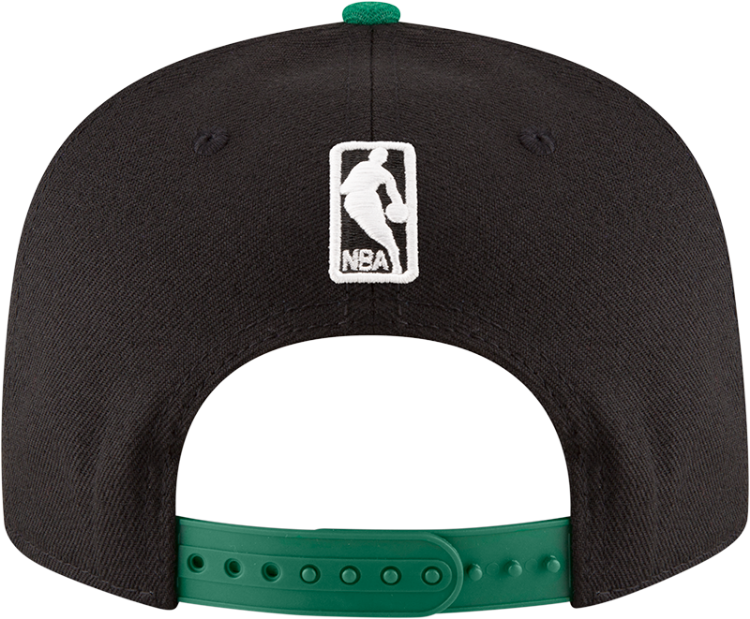 New Era Black/Green Boston Celtics Two-Tone 9FIFTY Snapback Adjustable Hat image 5