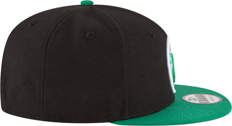 New Era Black/Green Boston Celtics Two-Tone 9FIFTY Snapback Adjustable Hat image 6