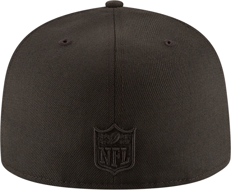 Men's Philadelphia Eagles New Era Black on Black 59FIFTY Fitted Hat