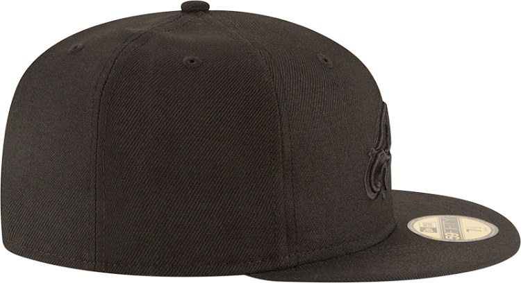 Men's Philadelphia Eagles New Era Black on Black 59FIFTY Fitted Hat
