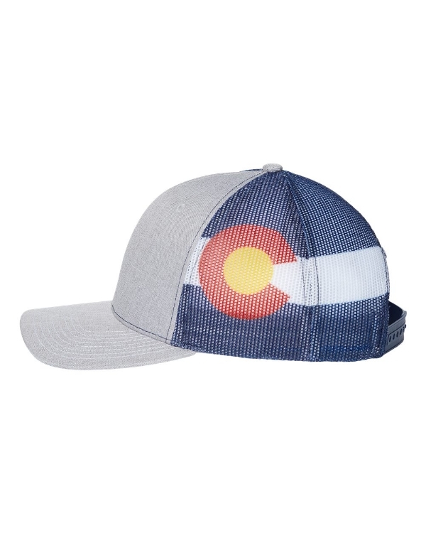 Kati - Printed Mesh Trucker Cap - S700M side view