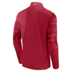 Men's Fanatics Branded Scarlet San Francisco 49ers Ringer Quarter-Zip Jacket