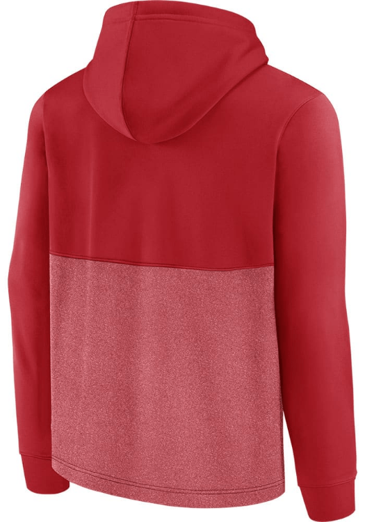 St. Louis Cardinals Men's Red Poly Fleece POH Hoodie back view