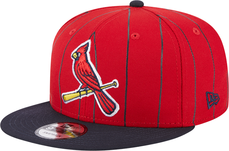 Men's Red St. Louis Cardinals Alternate Vintage Bird Pinstripe 9fifty Snapback Cap