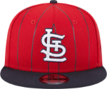 Men's Red St. Louis Cardinals STL Vintage Bird Pinstripe 9fifty Snapback Cap