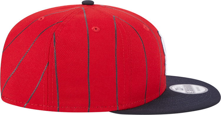 Men's Red St. Louis Cardinals STL Vintage Bird Pinstripe 9fifty Snapback Cap image 6