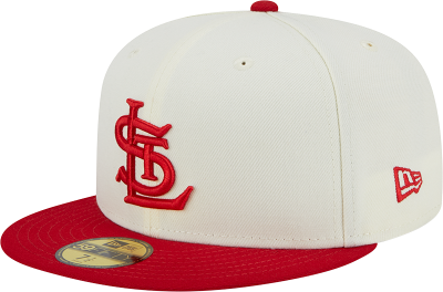 Men's New Era White/Red St. Louis Cardinals Retro STL 5950 Fitted Cap side view