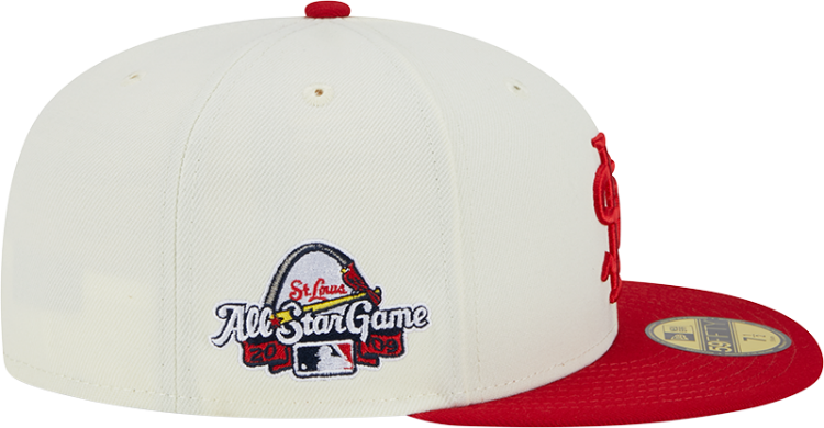 Men's New Era White/Red St. Louis Cardinals Retro STL 5950 Fitted Cap image 5