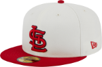 Men's White/Red St. Louis Cardinals Retro STL 5950 Fitted Cap