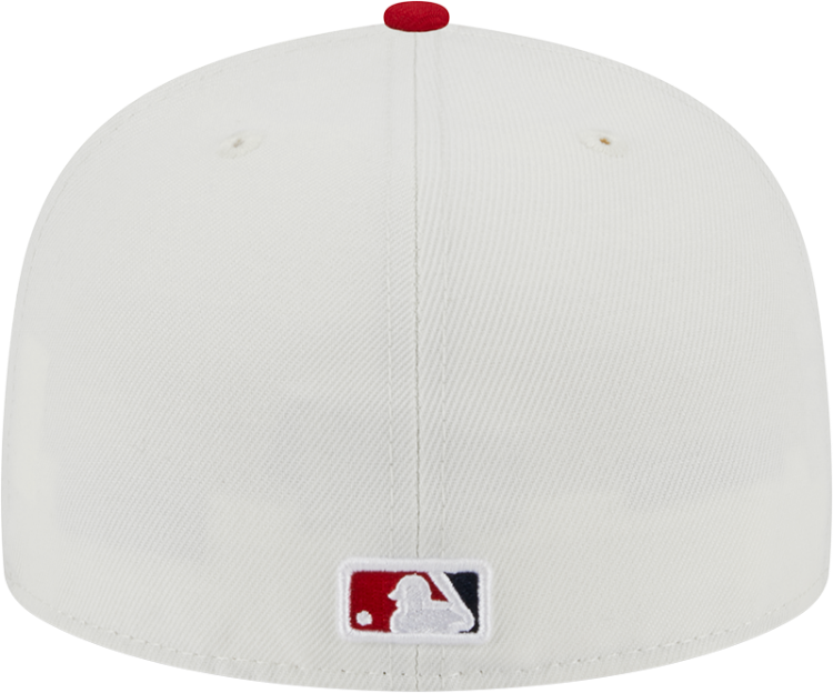 Men's White/Red St. Louis Cardinals Retro STL 5950 Fitted Cap