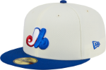 Men's New Era White/Blue Montreal Expos Retro 5950 Fitted Cap