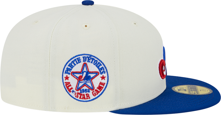 Men's New Era White/Blue Montreal Expos Retro 5950 Fitted Cap