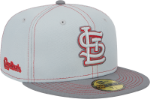 Men's St. Louis Cardinals New Era Scarlet/Gray Logo Elements 59FIFTY Fitted Hat