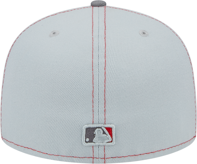Men's St. Louis Cardinals New Era Scarlet/Gray Logo Elements 59FIFTY Fitted Hat detail view