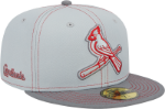 Men's St. Louis Cardinals New Era Gray Alternate Logo Elements 59FIFTY Fitted Hat