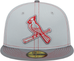 Men's St. Louis Cardinals New Era Gray Alternate Logo Elements 59FIFTY Fitted Hat