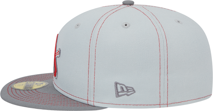 Men's St. Louis Cardinals New Era Gray Alternate Logo Elements 59FIFTY Fitted Hat detail view