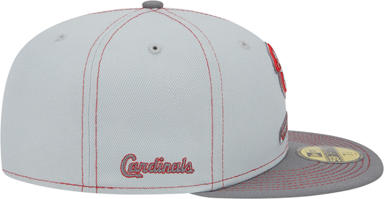 Men's St. Louis Cardinals New Era Gray Alternate Logo Elements 59FIFTY Fitted Hat image 5
