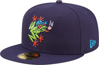 Everett AquaSox MiLB New Era Home Fitted Cap front view