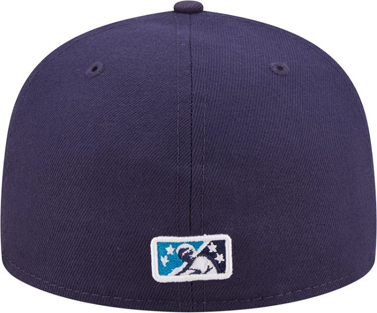 Everett AquaSox MiLB New Era Home Fitted Cap back view