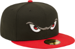 Men's Lake Elsinore Storm New Era Black/Red Authentic Collection Team Home 59FIFTY Fitted Hat