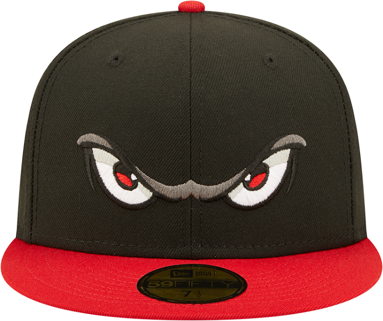 Men's Lake Elsinore Storm New Era Black/Red Authentic Collection Team Home 59FIFTY Fitted Hat back view