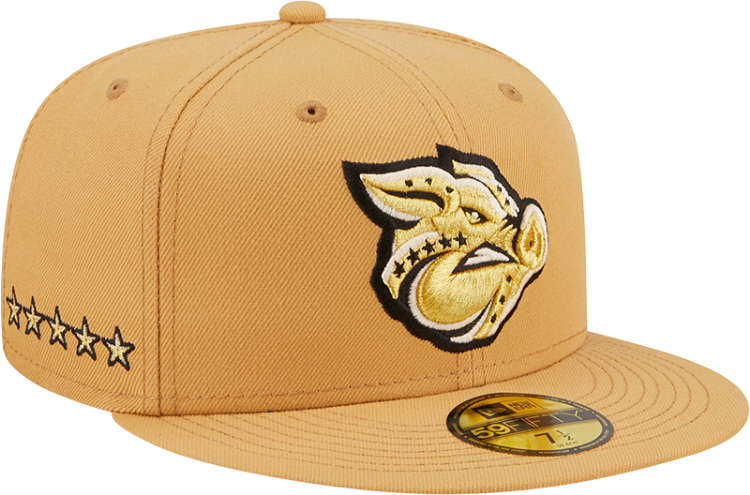 Men's Lehigh Valley Iron Pigs New Era Authentic Collection Team Home 59FIFTY Fitted Hat front view
