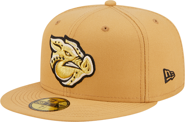 Men's Lehigh Valley Iron Pigs New Era Authentic Collection Team Home 59FIFTY Fitted Hat side view